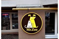 Круглый лайтбокс Mr.Zoo для торговой точки